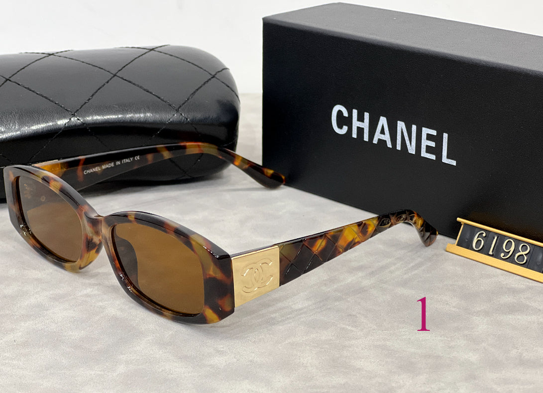 Trendy Oversized Fashion Sunglasses for Women & Men UV Protection Designer Shades Fashion Sunglasses  CH*NEL Series