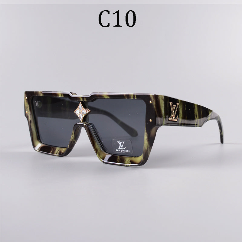 Trendy Oversized Fashion Sunglasses for Women & Men UV Protection Designer Shades Fashion Sunglasses  L*V Series
