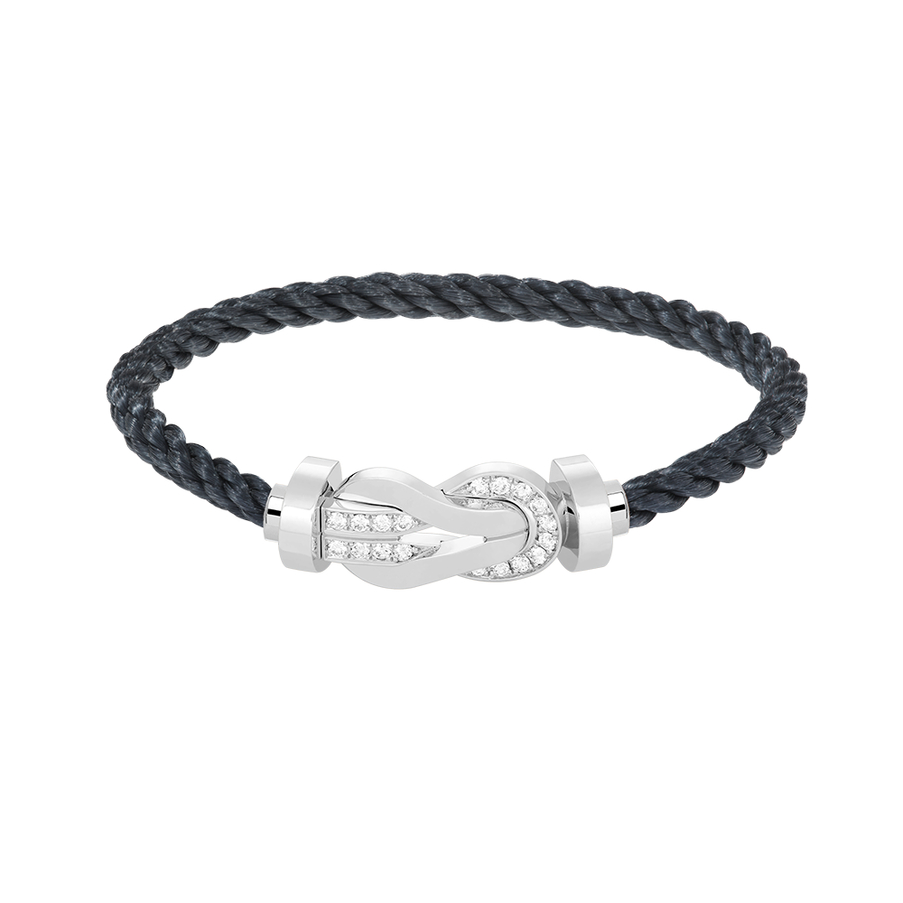 CCjewelry CHANCE LARGE 8 FIGURE BUCKLE HALF DIAMOND BRACELET SILVER FRED