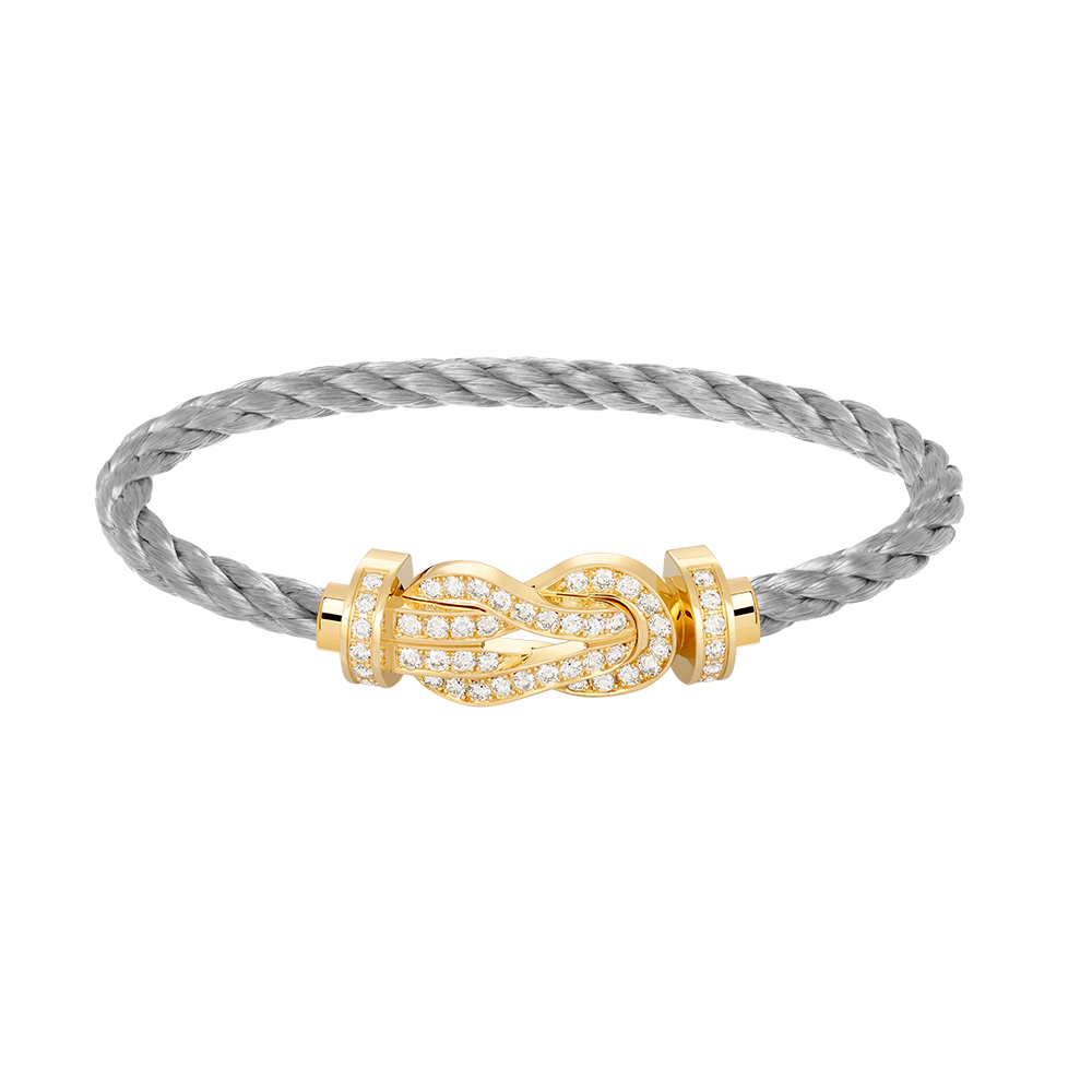 CCjewelry CHANCE LARGE 8 FIGURE BUCKLE FULLDIAMOND BRACELET GOLD FRED