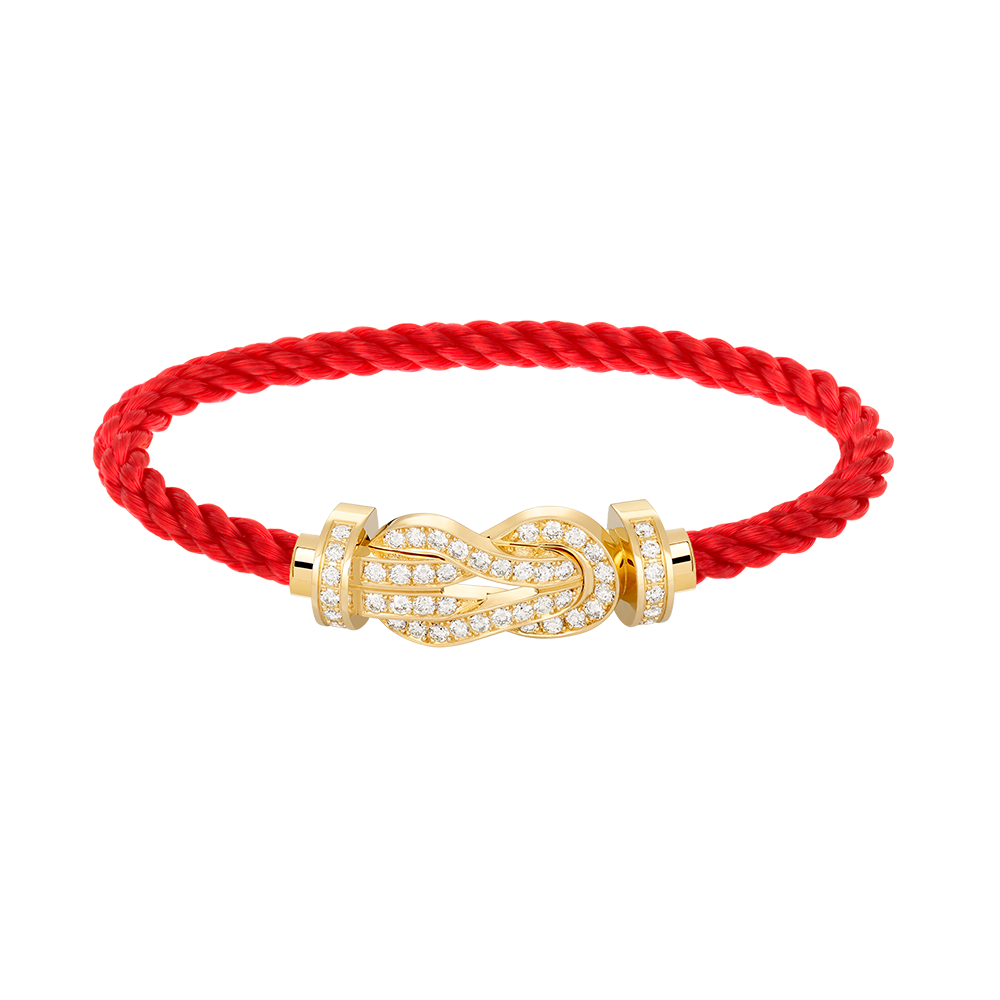 CCjewelry CHANCE LARGE 8 FIGURE BUCKLE FULLDIAMOND BRACELET GOLD FRED
