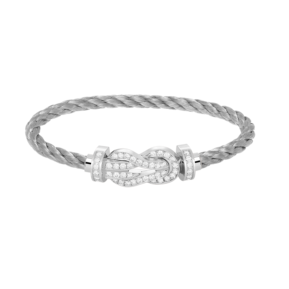 CCjewelry CHANCE LARGE 8 FIGURE BUCKLE FULL DIAMOND BRACELET SILVER FRED