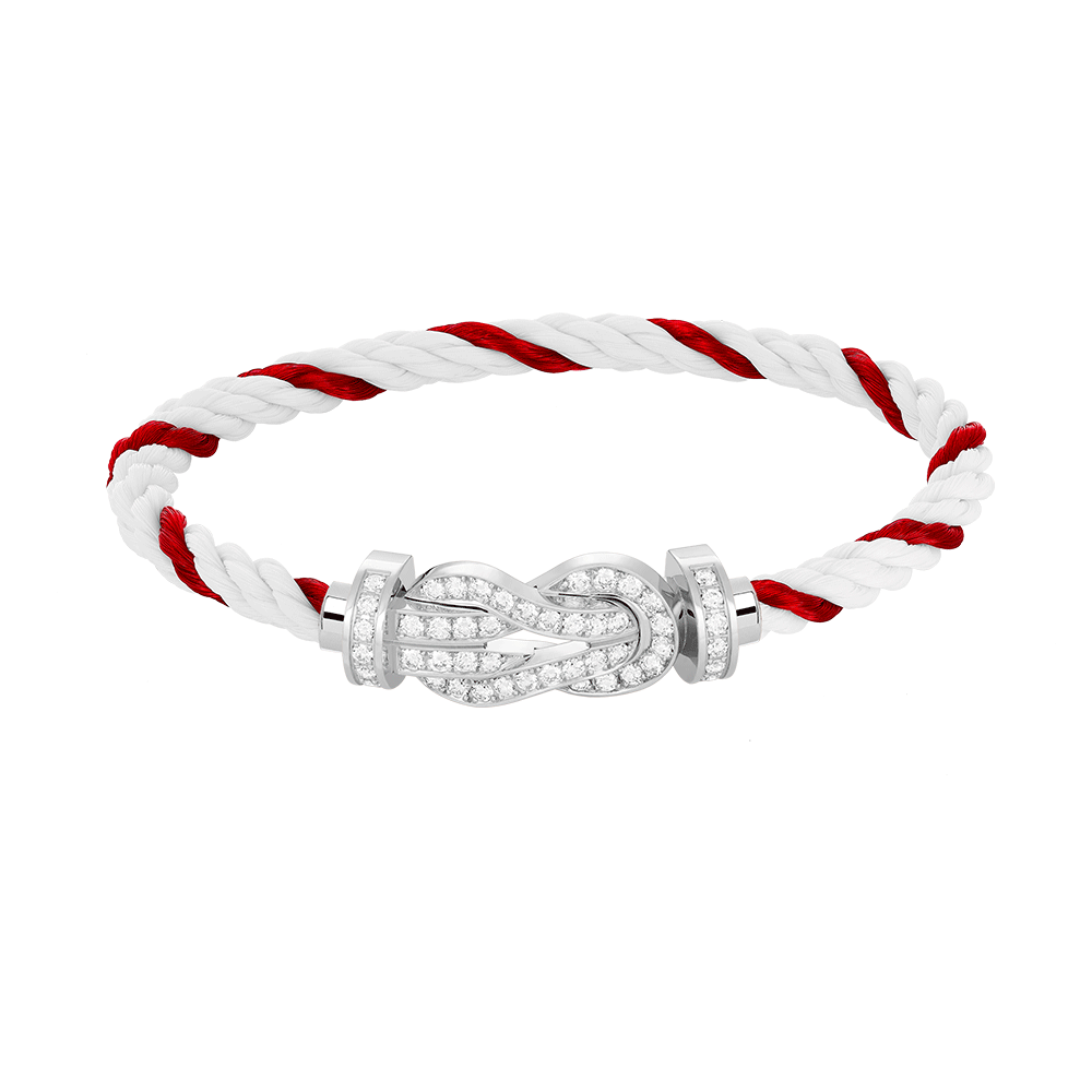 CCjewelry CHANCE LARGE 8 FIGURE BUCKLE FULL DIAMOND BRACELET SILVER FRED