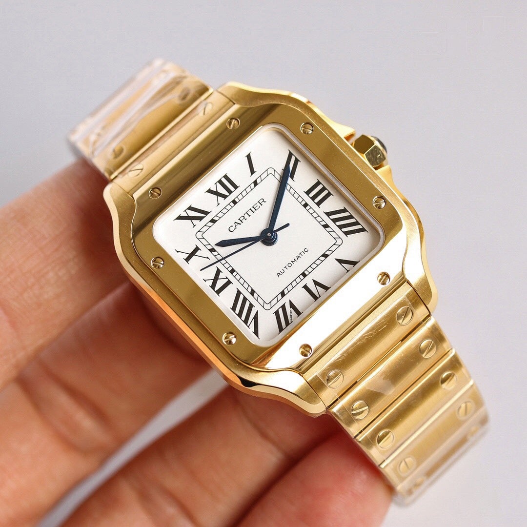 SANTOS LADY 35.1MM GOLDCARTI WATCH