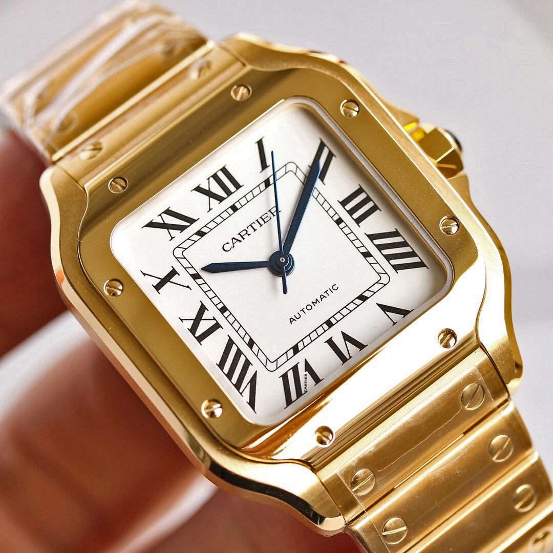 SANTOS LADY 35.1MM GOLDCARTI WATCH