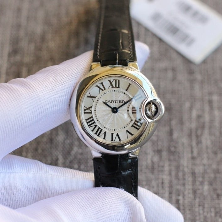 BALLON BLEU 28MM QUARTZ BLACK LEATHERCARTI WATCH