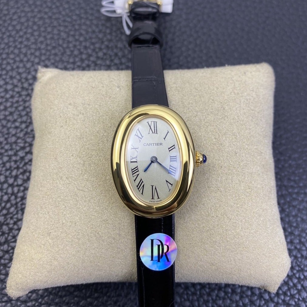 BAIGNOIRE 31MM GOLD CASE WHITE DIALCARTI WATCH