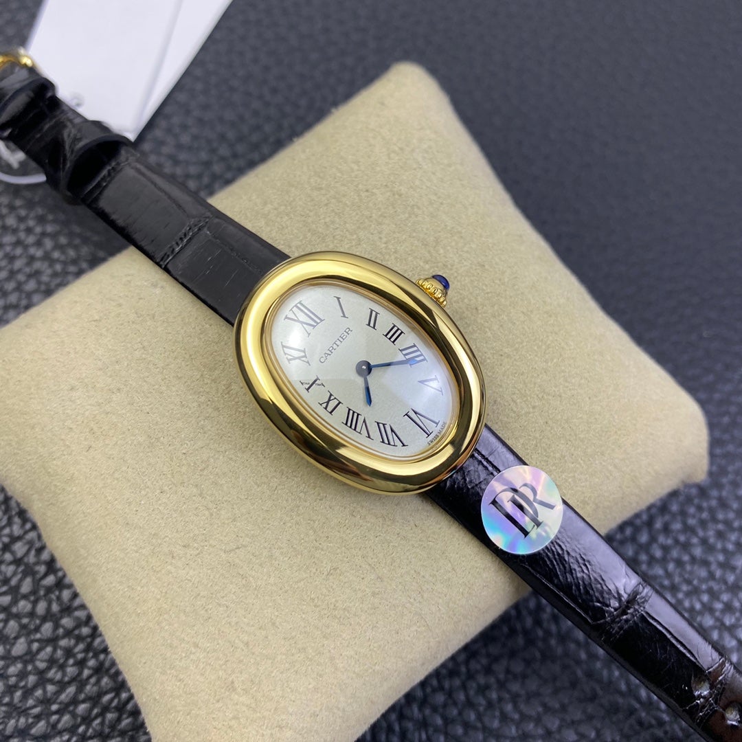 BAIGNOIRE 31MM GOLD CASE WHITE DIALCARTI WATCH