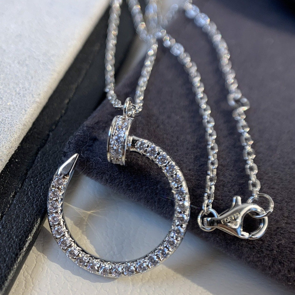 CCjewelry JUSTE NECKLACE SILVER DIAMONDS