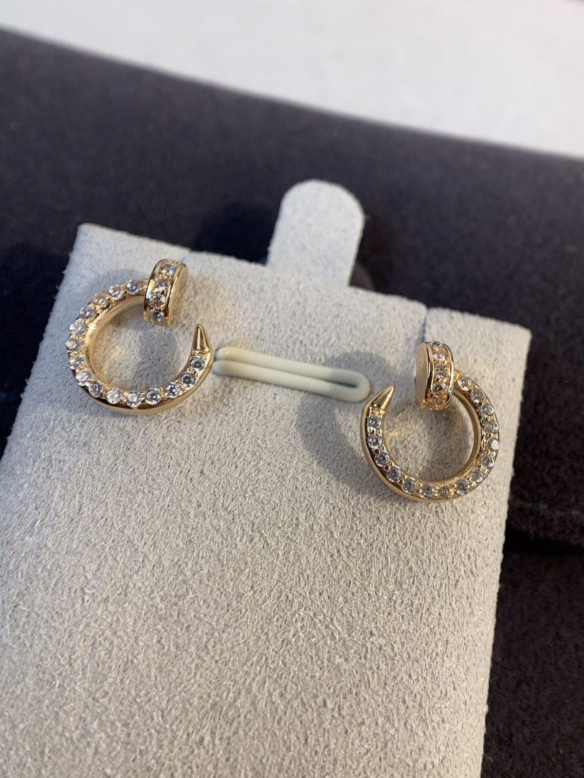 CCjewelry JUSTE EARRINGS GOLD DIAMONDS