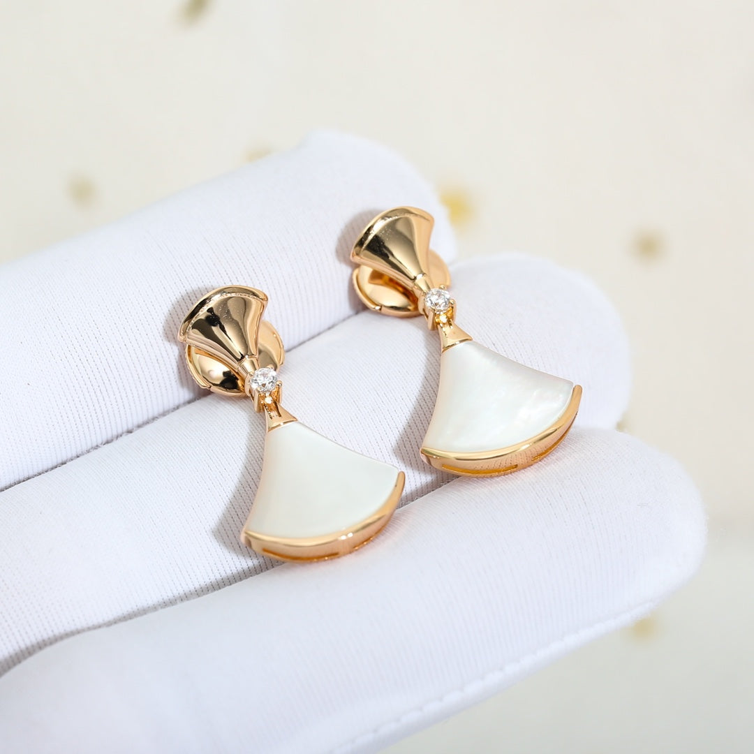 [Bulga JEWELRY]DREAM MOP PINK GOLD EARRINGS