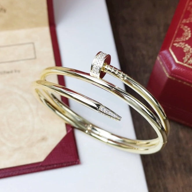 {💎CC JEWELRY}  JUSTE BRACELET 3.5MM DOUBLE ROW DIAMOND