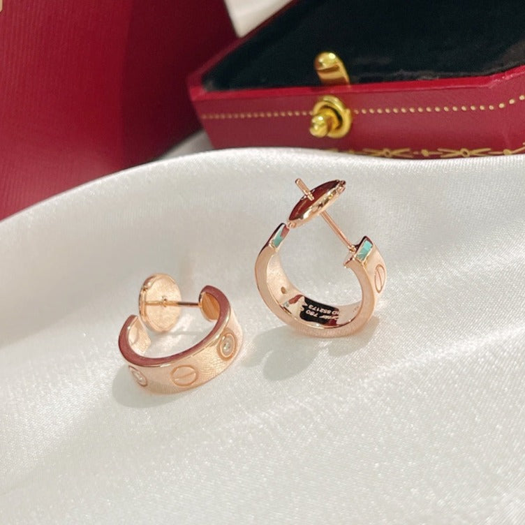 Mysitc LOVE EARRINGS 5.7MM 2 DIAMONDS