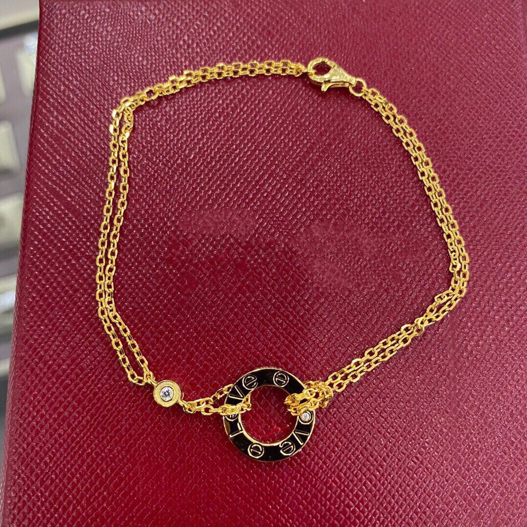 {💎CC JEWELRY}  LOVE BRACELET 2 DIAMOND