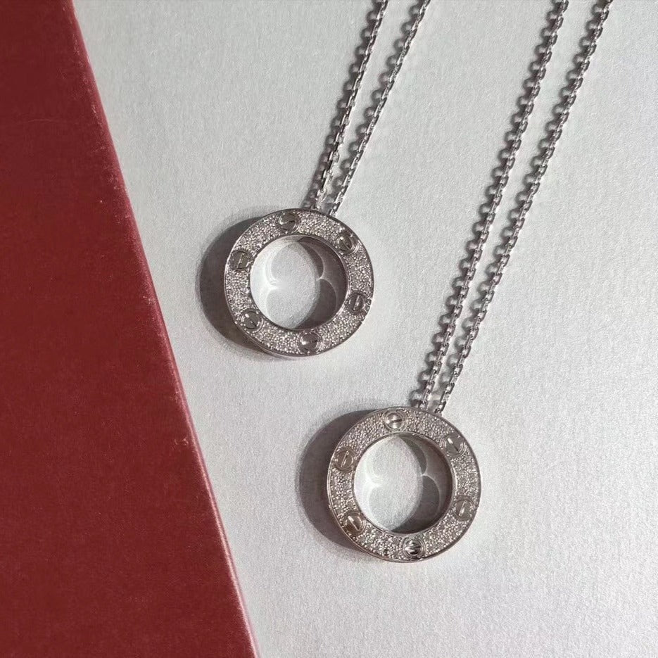 CCjewelry LOVE NECKLACE ADJUSTABLE SILVER