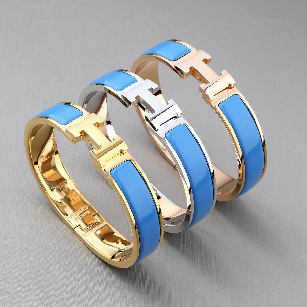 CCjewelry H BRACELET TURQUOISE 12MM HERME