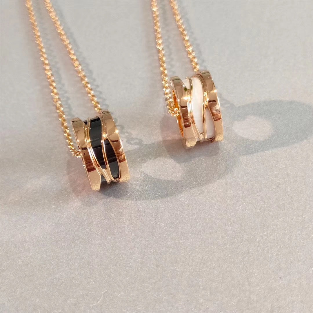 [BV JEWELRY]ZERO 1 NECKLACE PINK GOLD