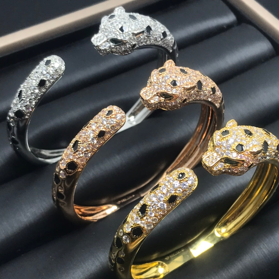{💎CC JEWELRY}  PANTHERE BIG BRACELET DIAMONDS