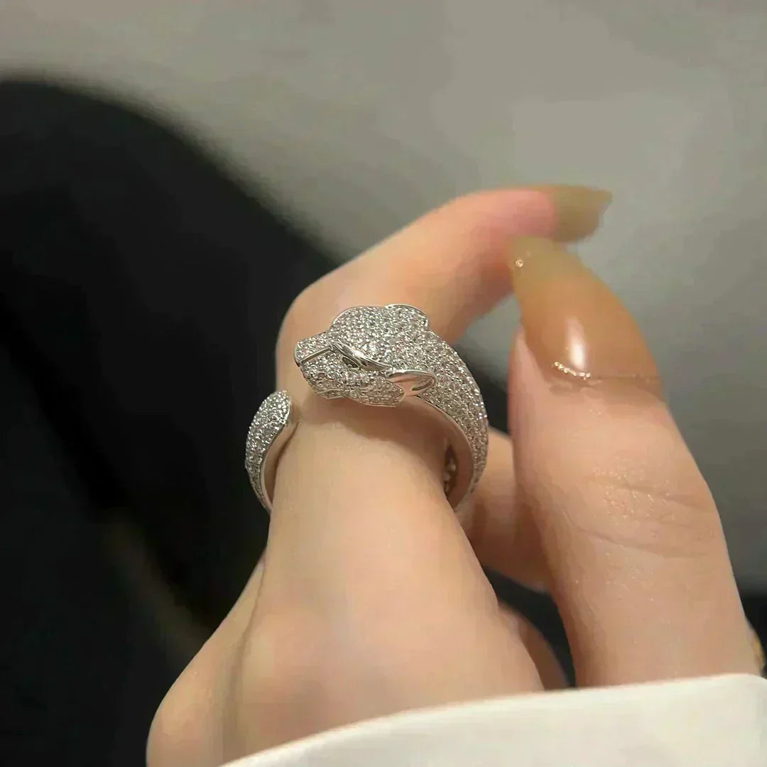 CCjewelry PANTHERE 5.5MM ALL DIAMOND RING