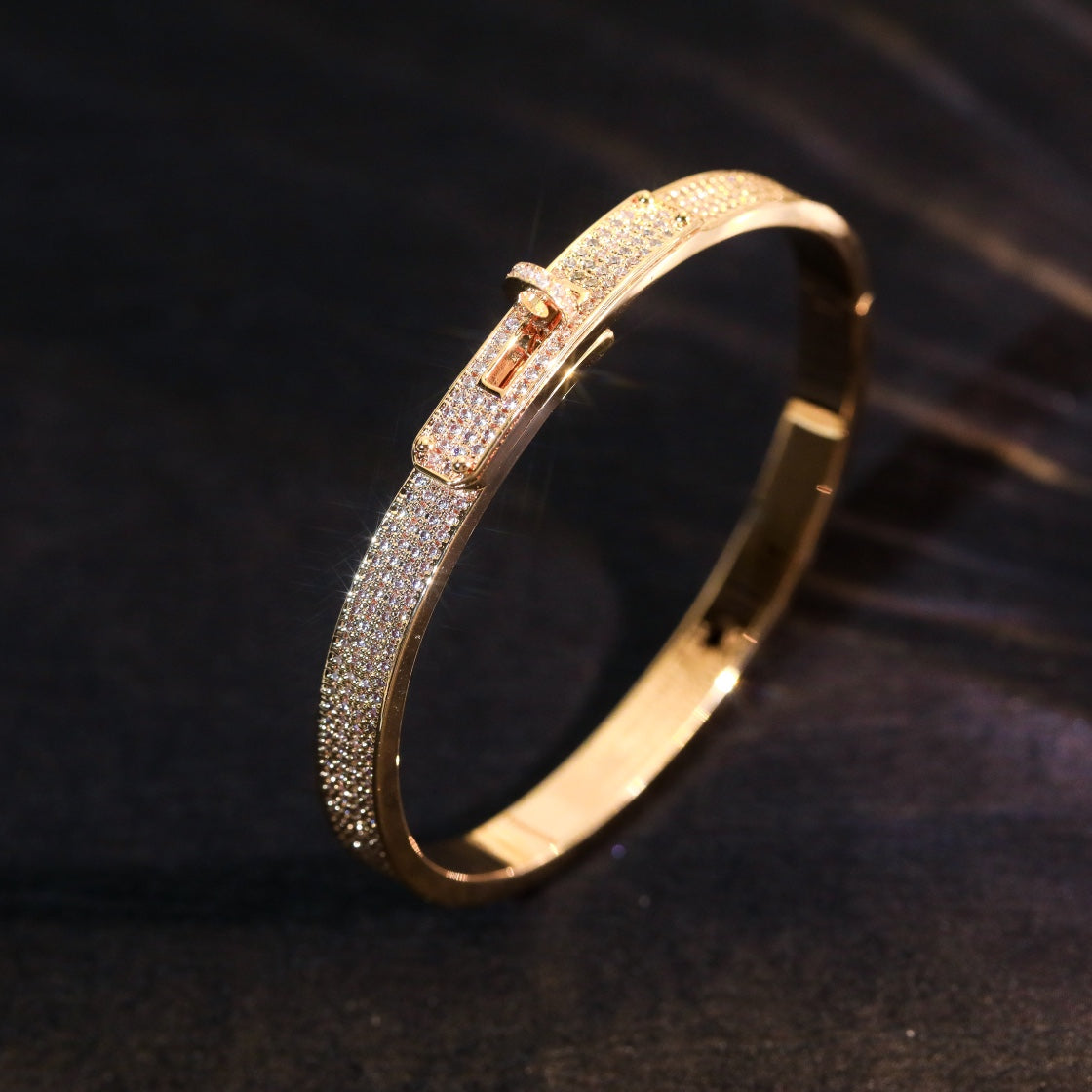 CCjewelry KELLY BRACELET DIAMOND PAVED HERME