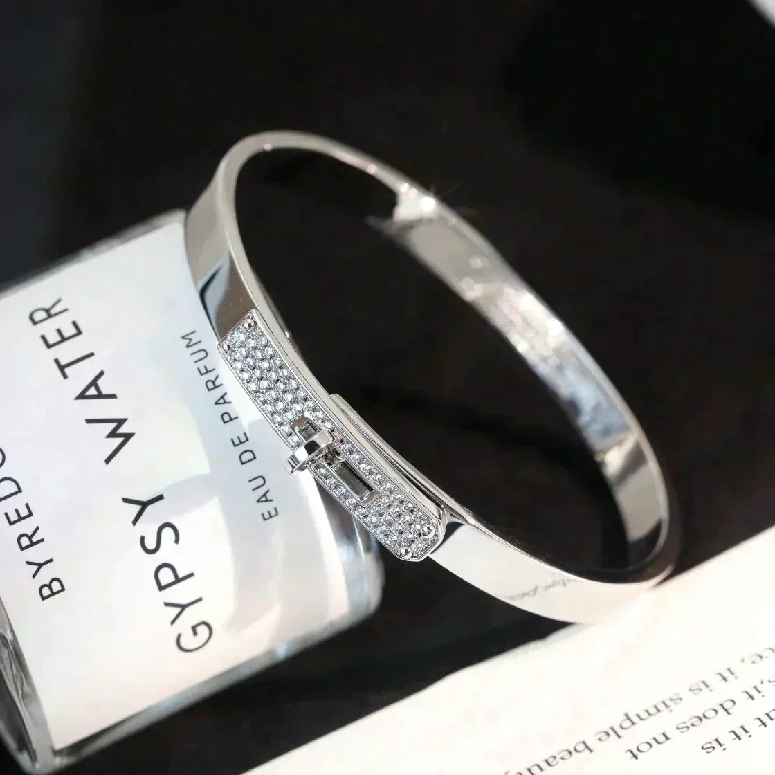 CCjewelry KELLY SILVER DIAMOND BRACELET HERME