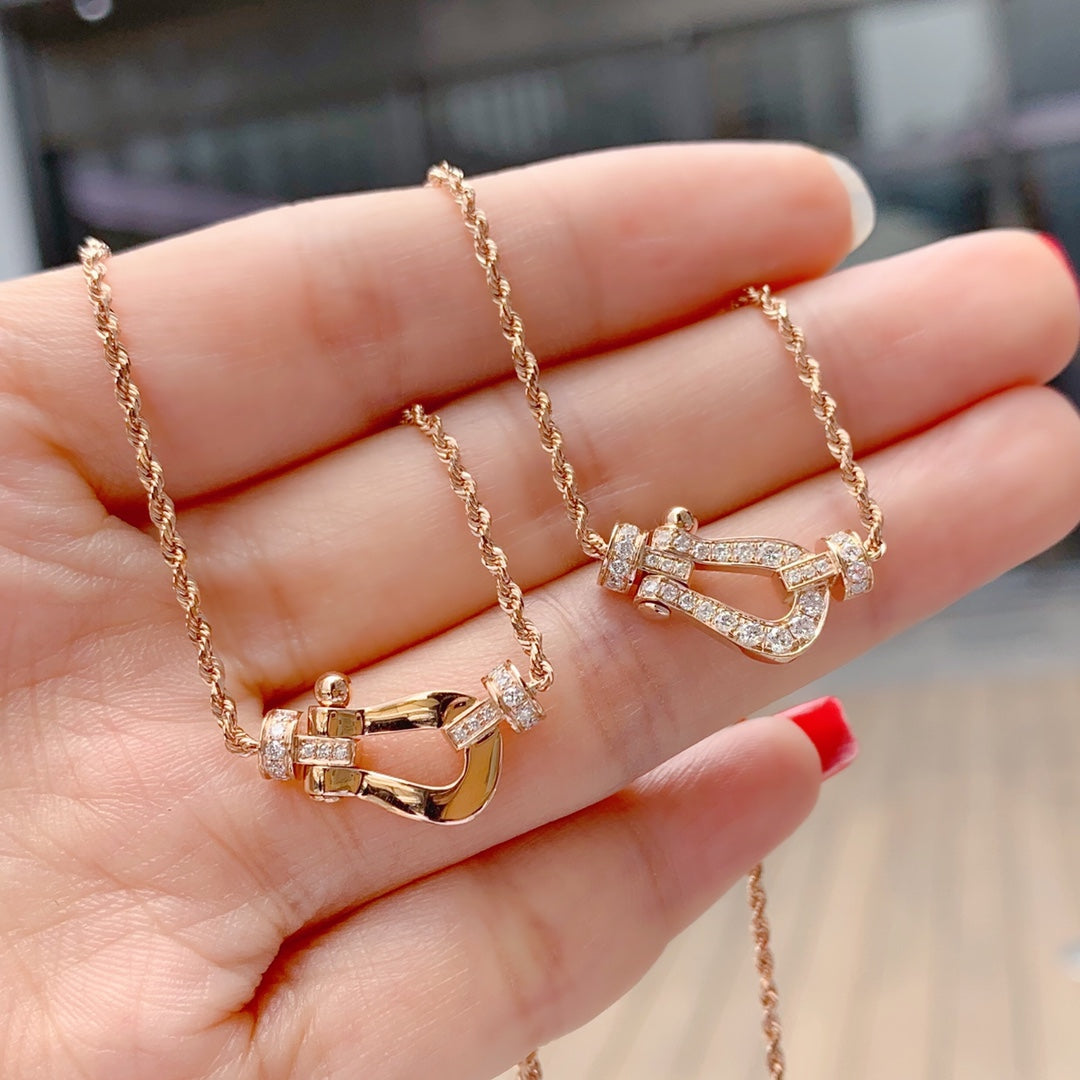 CCjewelry FORCE 10 PINK GOLD DIAMOND NECKLACE FRED
