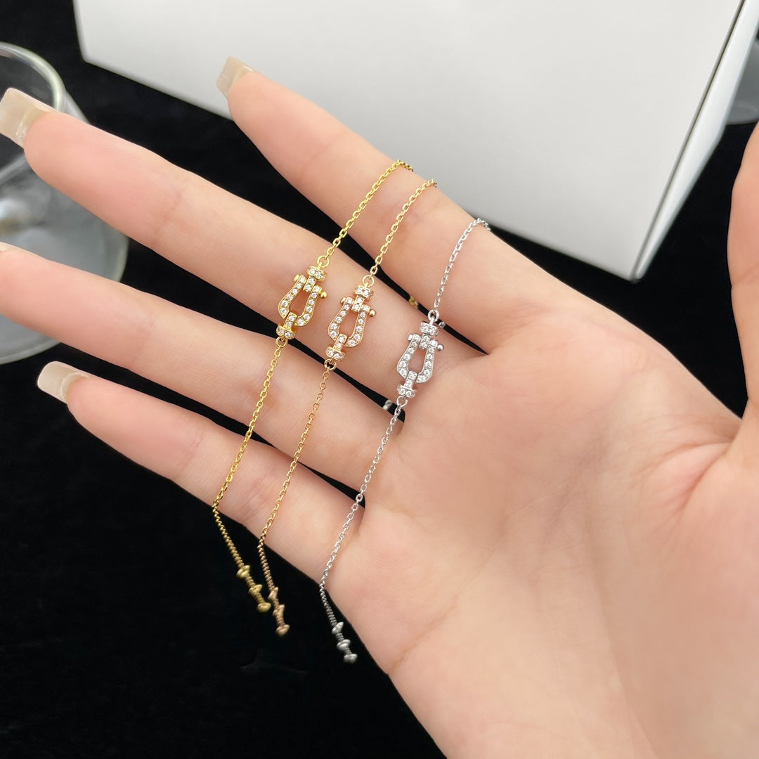 CCjewelry FORCE 10 FULL DIAMOND BUCKLE CHAIN LINK MINI MODEL FRED