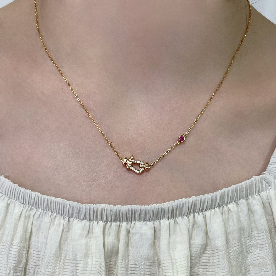 CCjewelry FORCE 10 DIAMOND PINK GOLD NECKLACE FRED