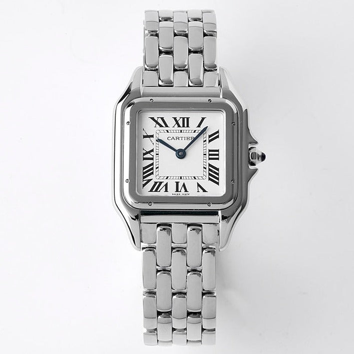 PANTHERE 27MM SILVER CASE WHITE DIALCARTI WATCH