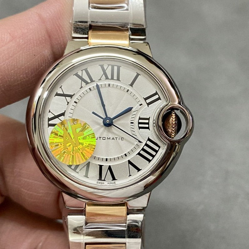BALLON BLEU 33MM PINK GOLD STEELCARTI WATCH