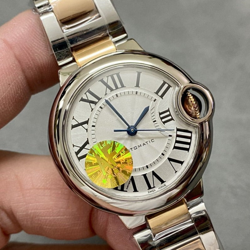 BALLON BLEU 33MM PINK GOLD STEELCARTI WATCH