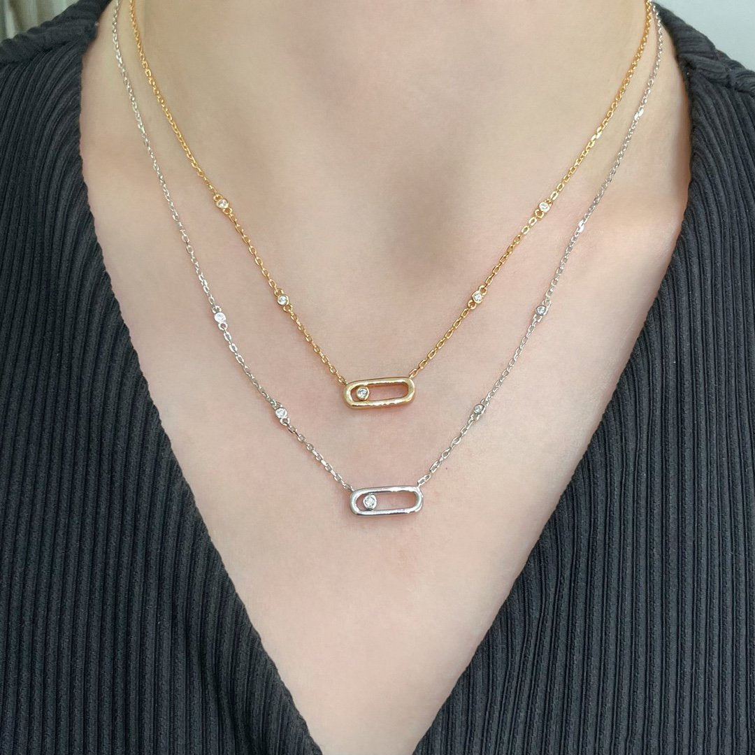 [CC ]MOVE UNO DIAMOND NECKLACE MESSIKA