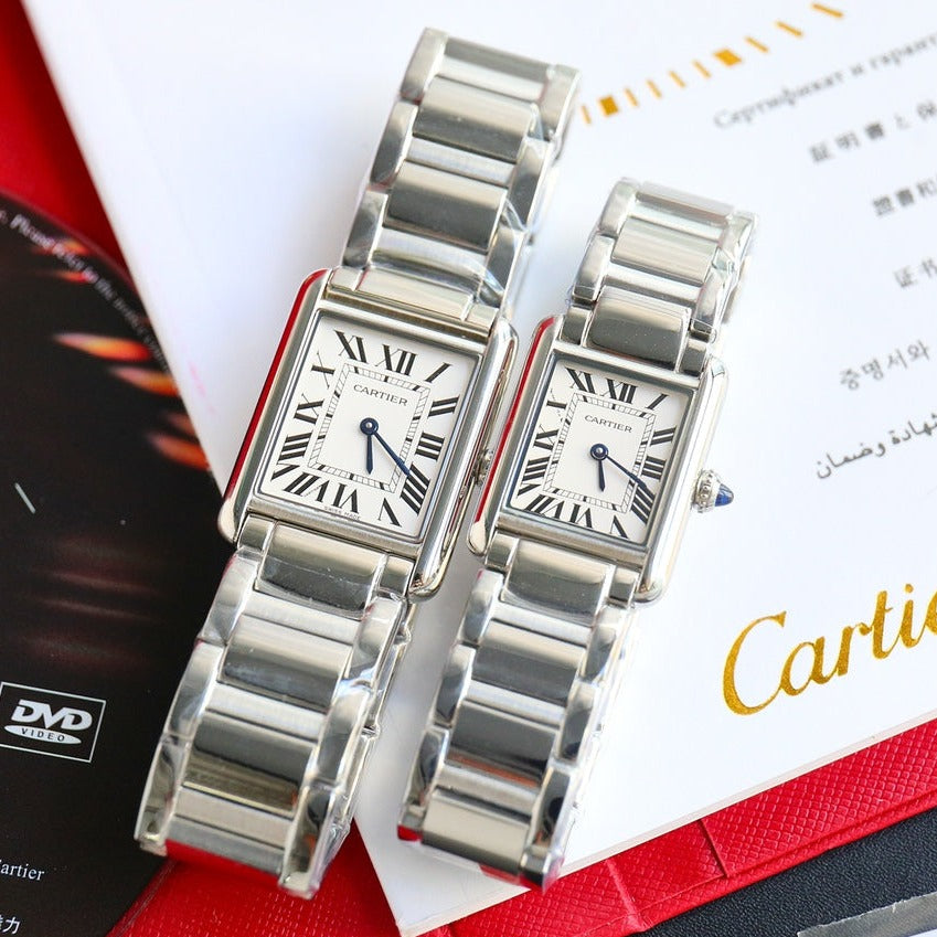 TANK MUST SMALL STEEL WHITE DIAL CARTI WATCH
