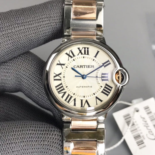 CC Balloon 36mm Silver Pink Gold Stainless SteelCARTI WATCH
