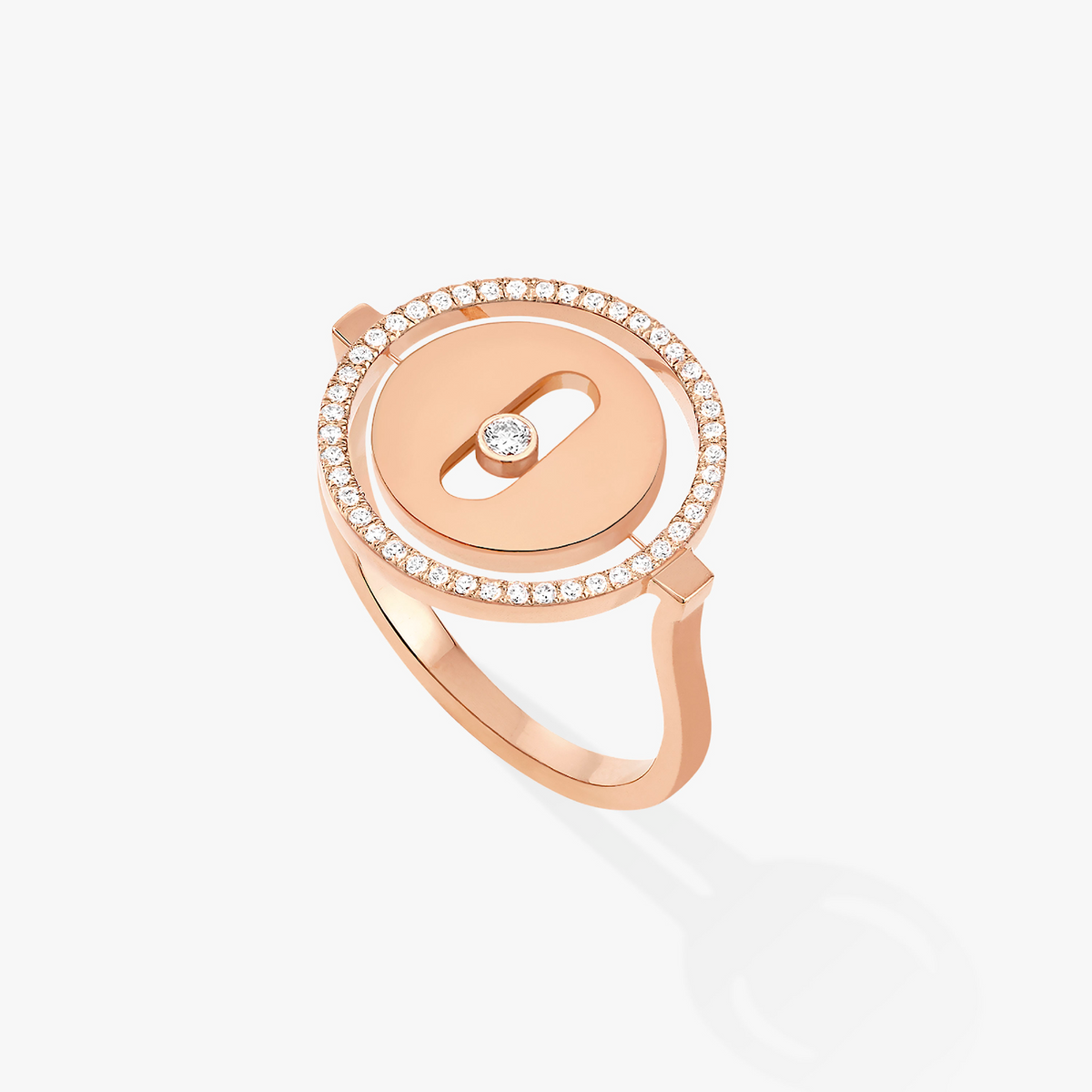 [CC ]CC  MOVE PINK GOLD DIAMOND RING MESSIKA