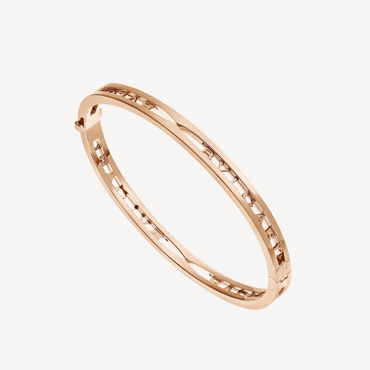 [BV JEWELRY]ZERO 1 SPIRAL LOGO PINK GOLD BRACELET