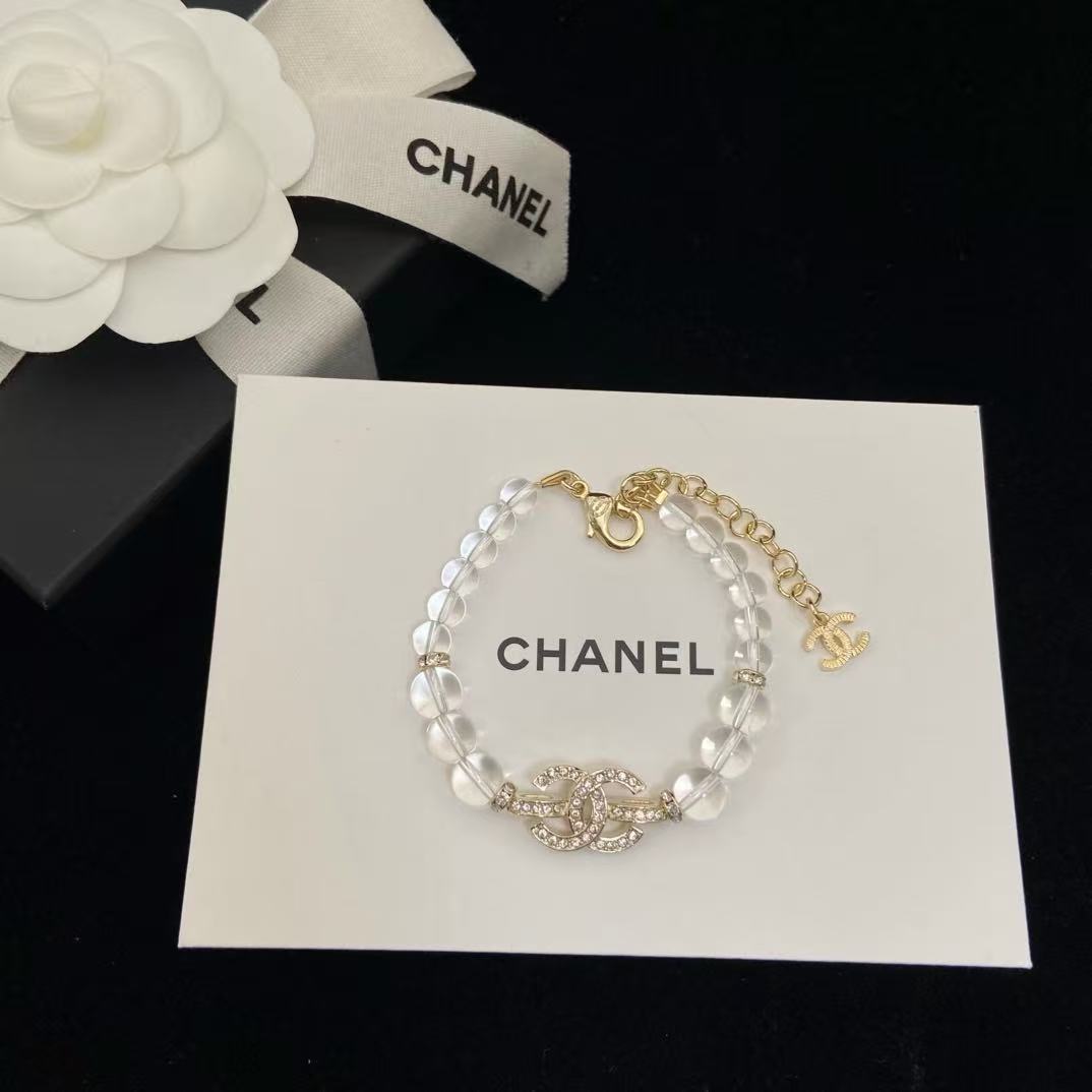 18K CC  -Style Elegant Pendant Bracelet for Women, CHANE
