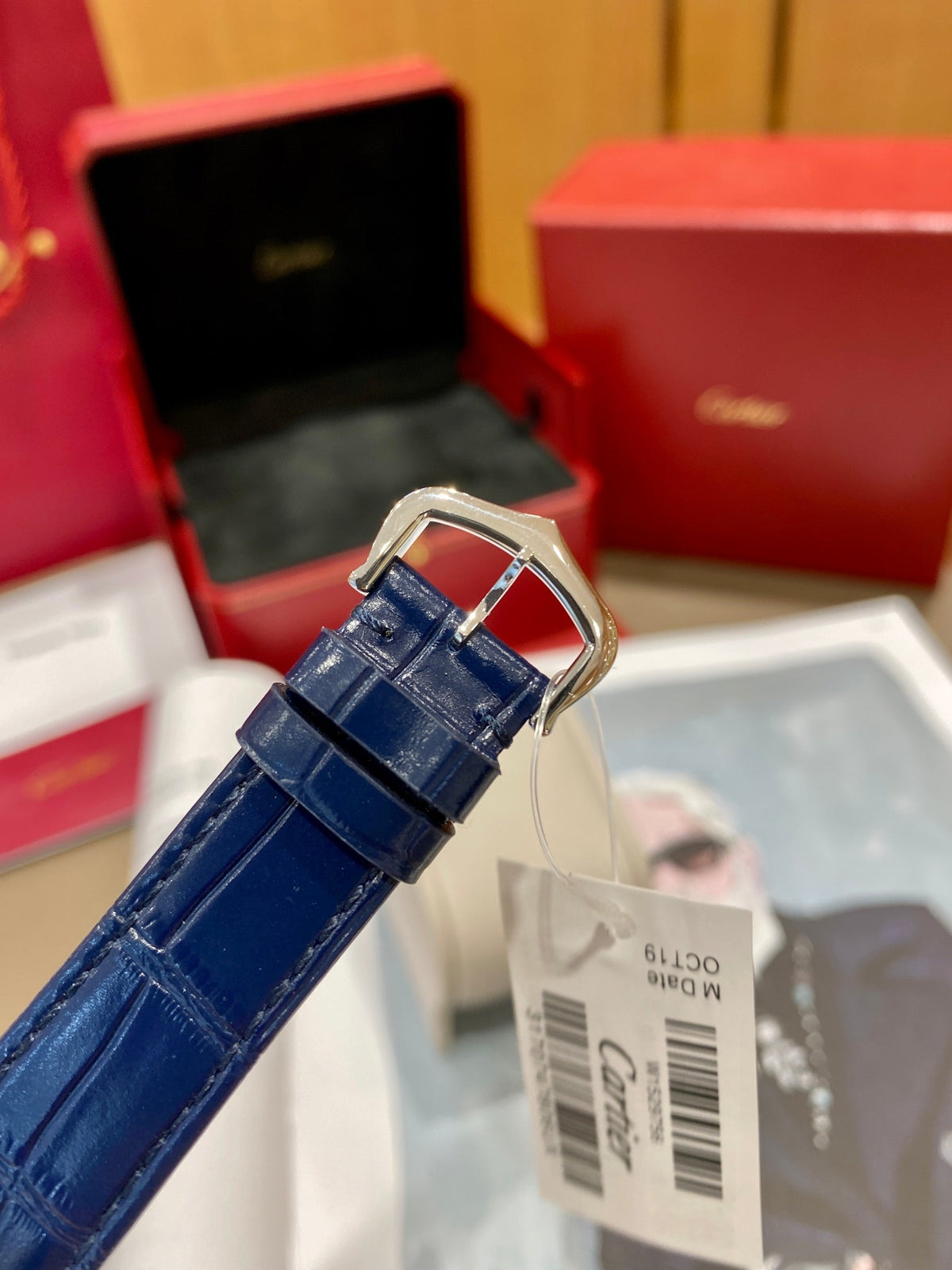 CC Tank 25.5mm Quartz Blue DialCARTI WATCH