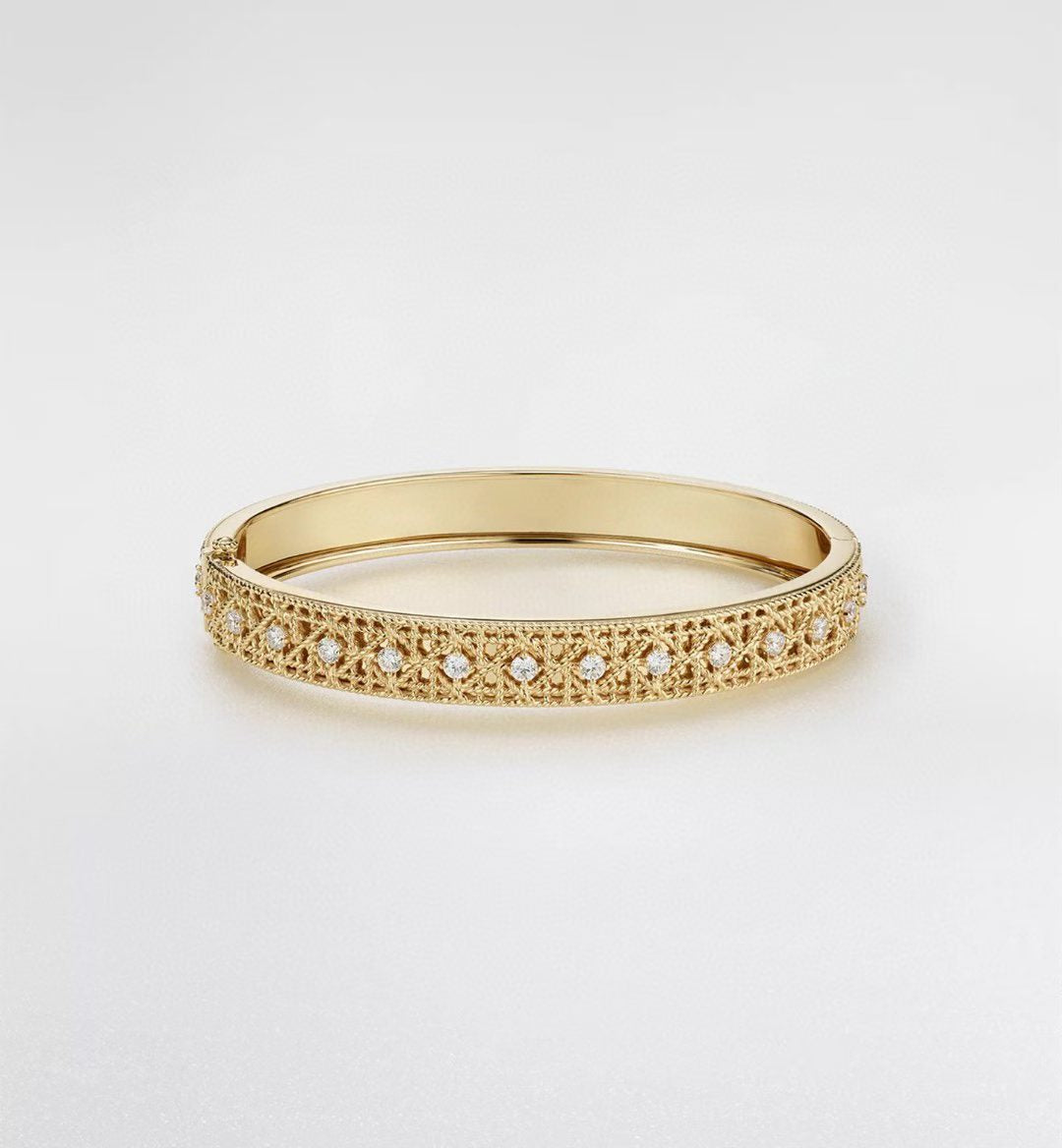 [{💎CC JEWELRY}] 2026 WOVEN-PATTERN BRACELET SET WITH FULL DIAMOND INLAY THREE-COLORS