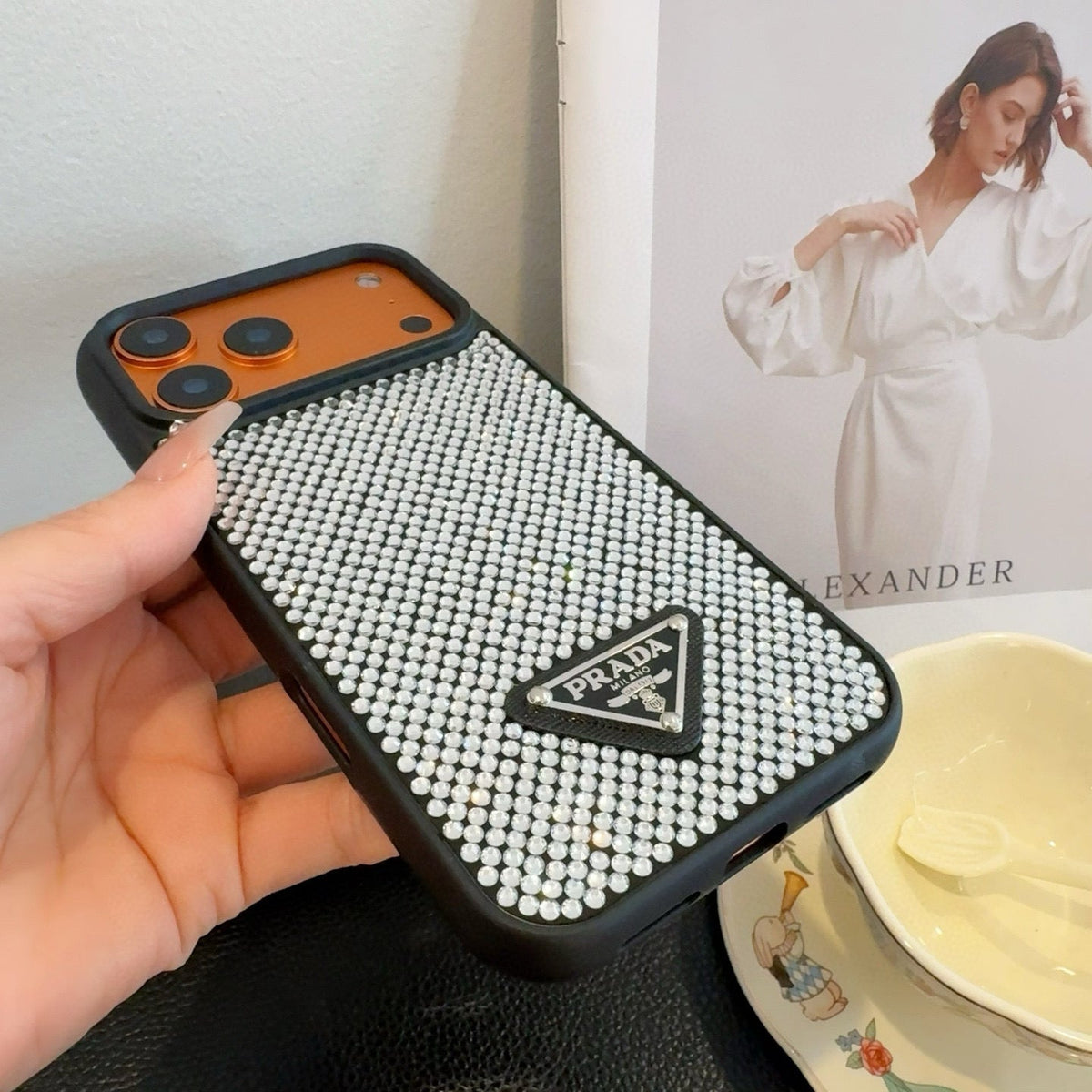 Fashion Aesthetic Shock Absorbing Protective Phone Case  Pr*da Series、Fashion Phone Case