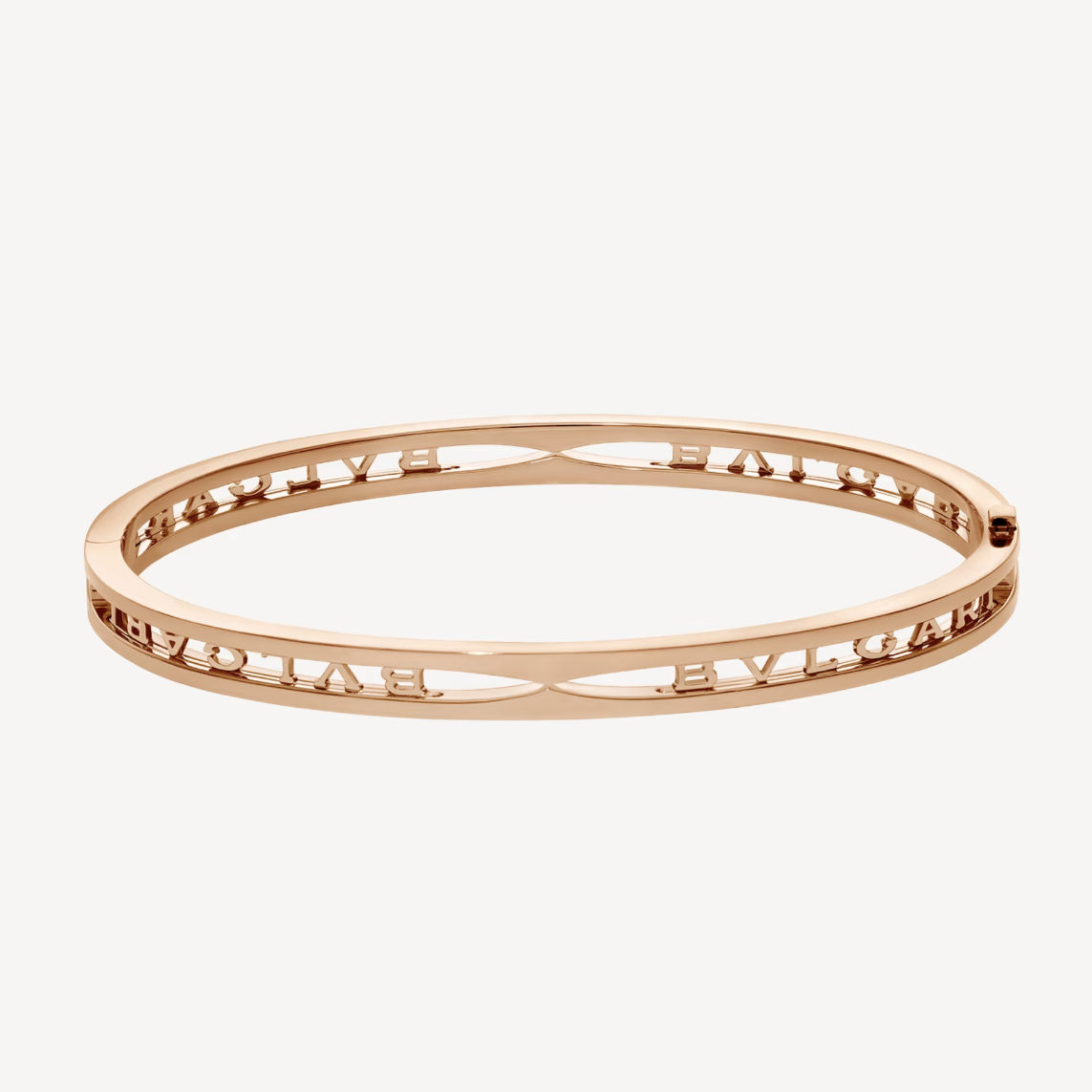 [BV JEWELRY]ZERO 1 SPIRAL LOGO PINK GOLD BRACELET