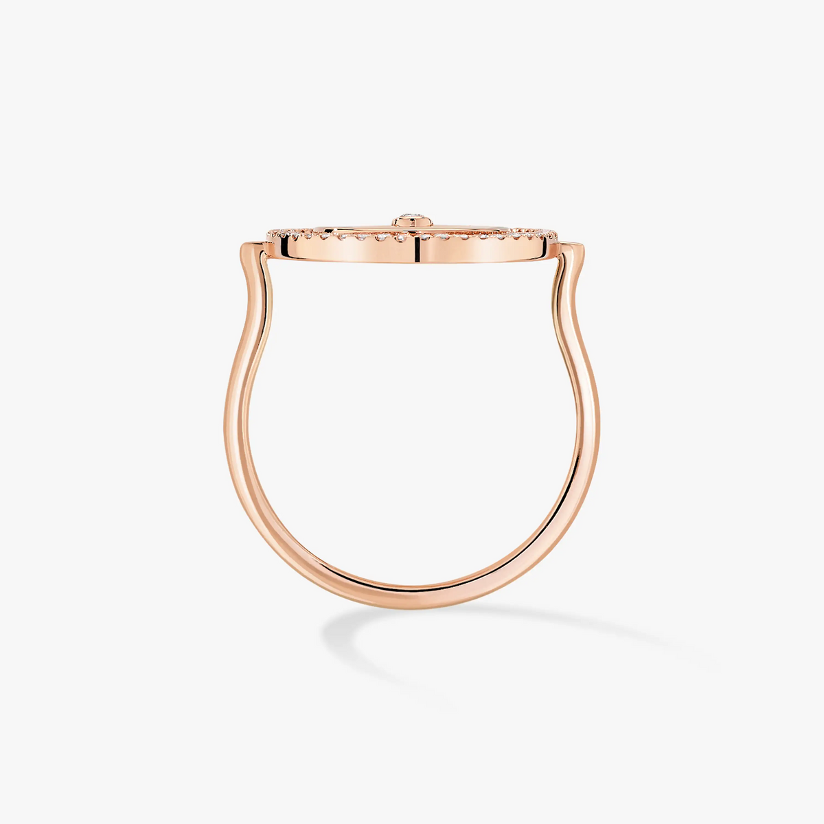 [CC ]CC  MOVE PINK GOLD DIAMOND RING MESSIKA