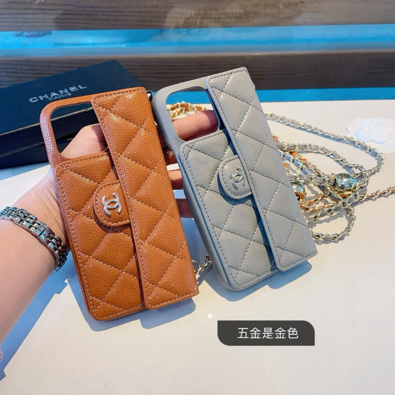Fashion Aesthetic Shock Absorbing Protective Phone Case CH*NEL Series、Fashion Phone Case