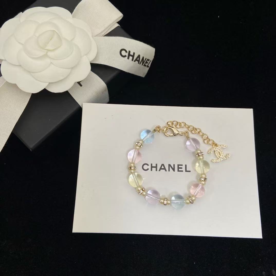 18K CC  -Style Elegant Pendant Bracelet for Women, CHANE