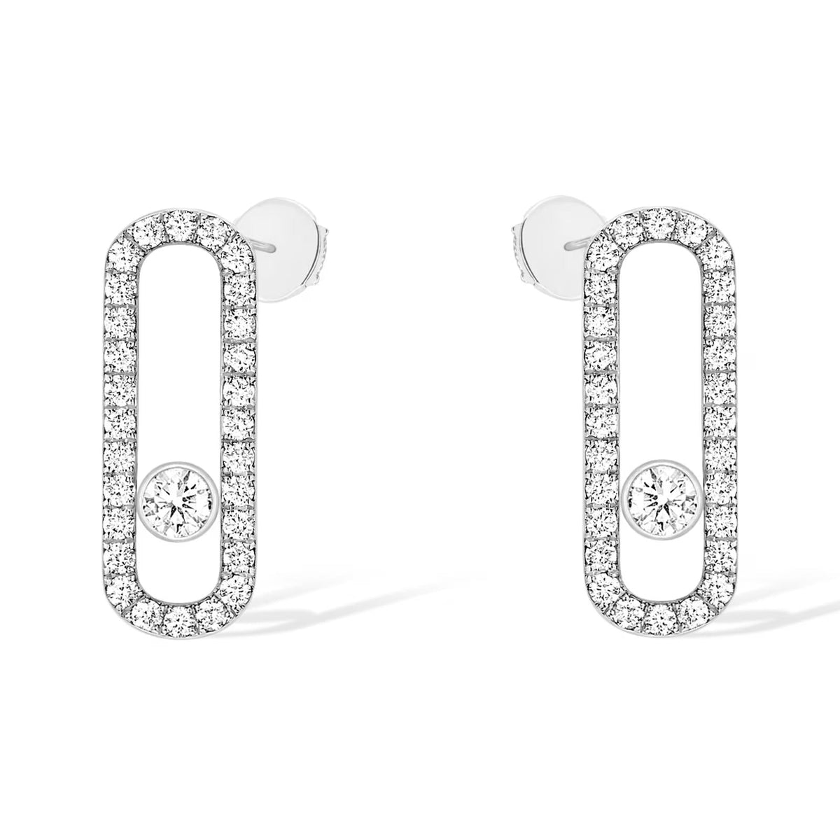[CC ]MOVE UNO STUD DIAMOND PAVED EARRINGS MESSIKA