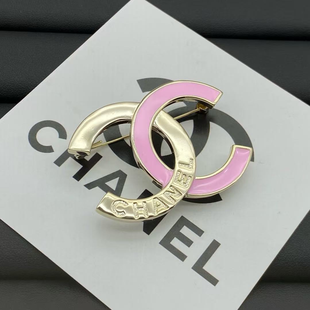 18K CC Black & White Diamond Gold Earrings, CHANE