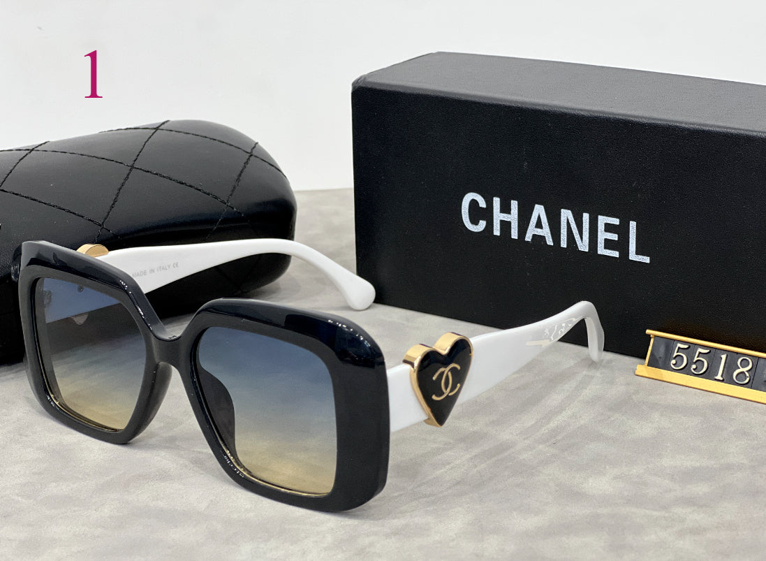 Trendy Oversized Fashion Sunglasses for Women & Men UV Protection Designer Shades Fashion Sunglasses、CH*NEL Series