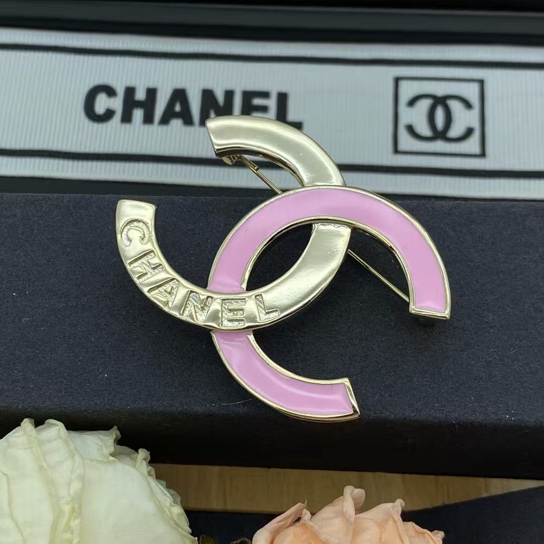 18K CC Black & White Diamond Gold Earrings, CHANE