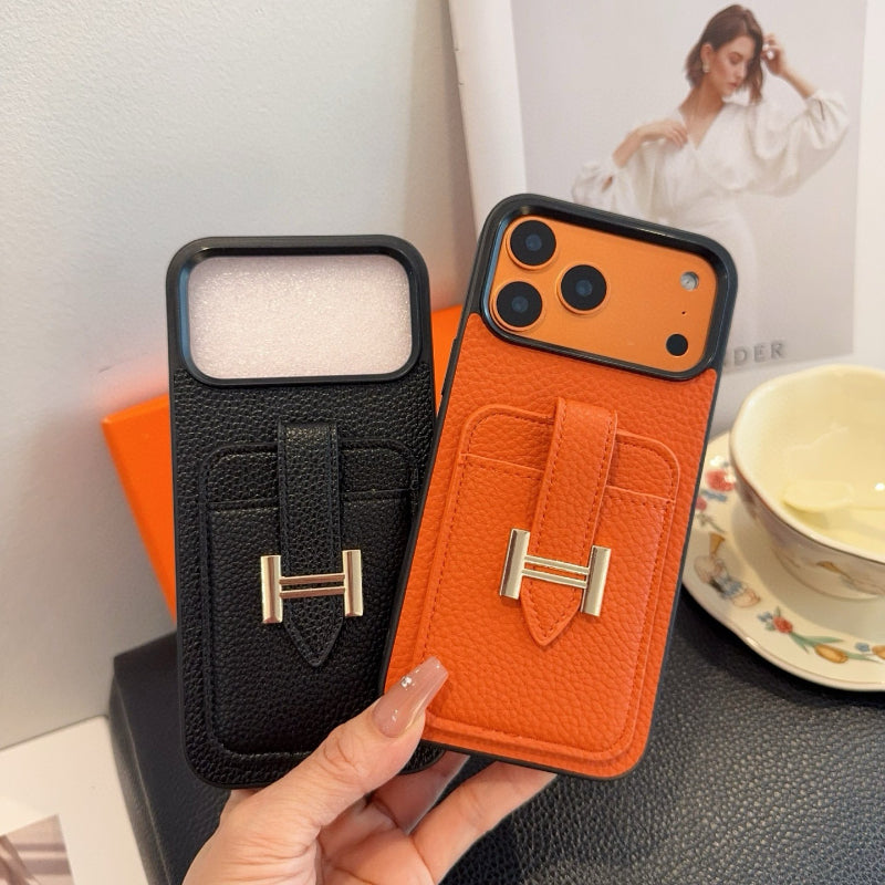 Fashion Aesthetic Shock Absorbing Protective Phone Case  He*mes Series、Fashion Phone Case