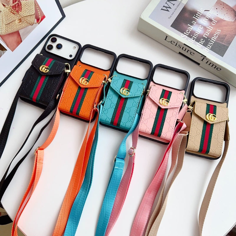 Fashion Aesthetic Shock Absorbing Protective Phone Case  GU*CI Series、Fashion Phone Case